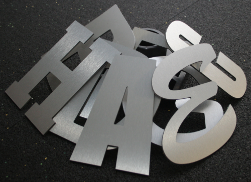 3D Alu-Verbund Buchstaben Tiefe 3 mm Höhe 501 - 550 mm