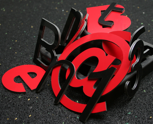 3D Alu-Verbund Buchstaben in 5 Farben Tiefe 3 mm Höhe 50-100 mm