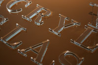 3D Acrylglas Buchstaben 8 mm Glasklar