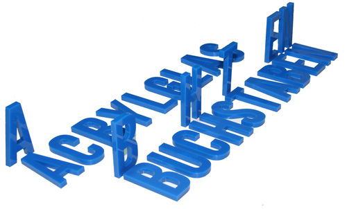 Acrylglas Buchstaben 8 mm Materialstärke Höhe 50 - 100 mm